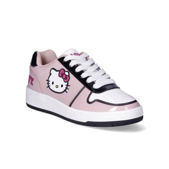 Hello Kitty by Sanrio Women's Pink Casual Court Sneakers Sz 8 - Picture 1 of 7